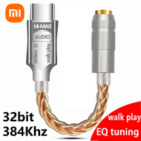 Xiaomi Audio Decoder Type C to 3.5mm HiFi DAC Earphone Amplifier USB C AMP Adapter CB1200AU Chip Sound Card Digital Decoder
