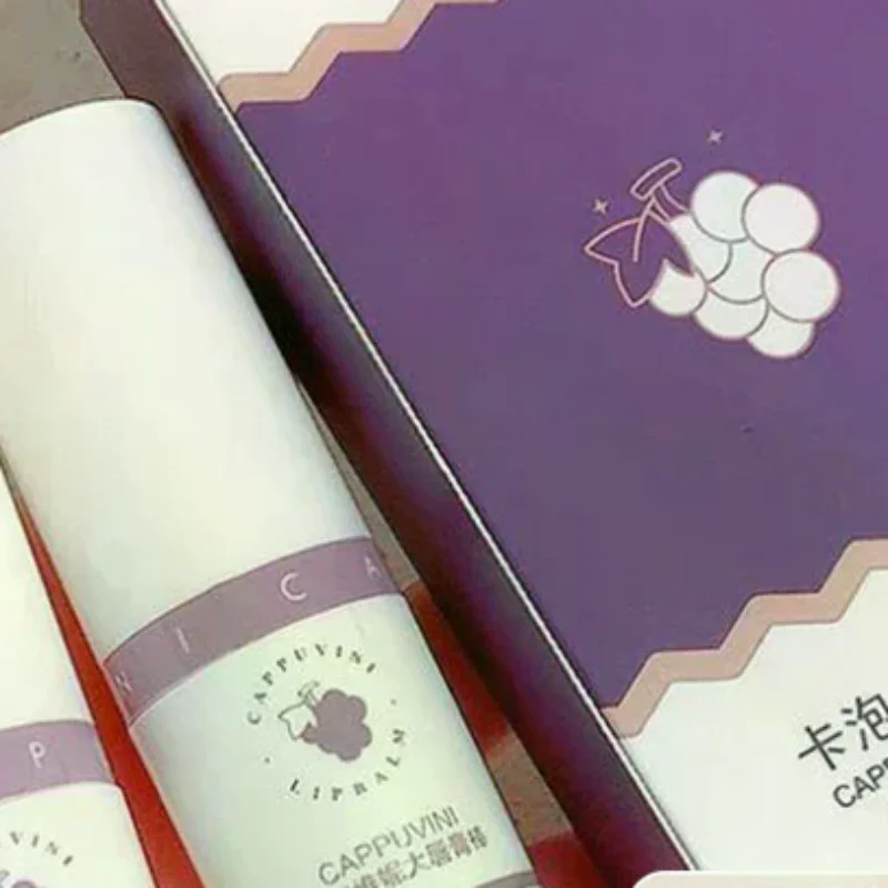 Cappuvini Uva Rossetto Stick 8g Idratante Nutriente Idratante Labbra Lenenti e teneri Per Uso invernale Balsamo per le labbra Cura della pelle