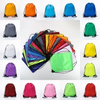 Eco Polyester Bundle Pocket Drawstring Backpack Portable Waterproof Shopping Pack Backpacks Men Women Outdoor Sports Gym Bag