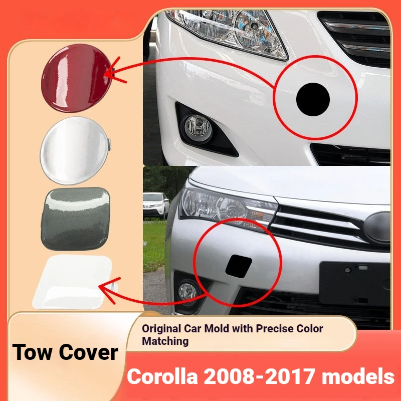 For 08-17 new and old Corolla trailer cover, front bumper trailer hook cover, trailer hole cover, front bar trailer cover