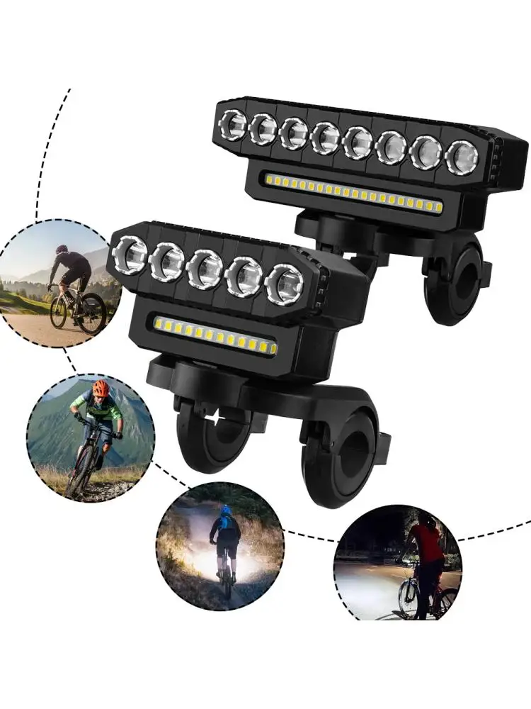 AliExpress APWIKOGER 8 LED Bicycle Light Front USB Charging Bike Light 6 Lighting Modes Waterproof Bike Headlight Driving