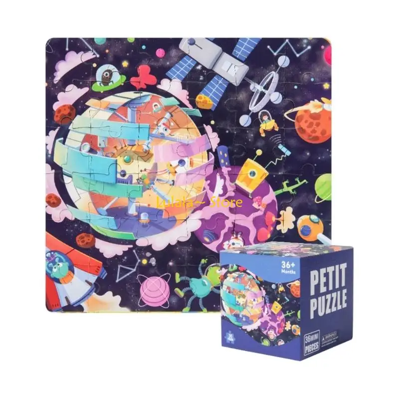 Y4QA Safe 36 Pcs Mini Puzzle For Childrens Early Learning Fun Theme Birthday Gift