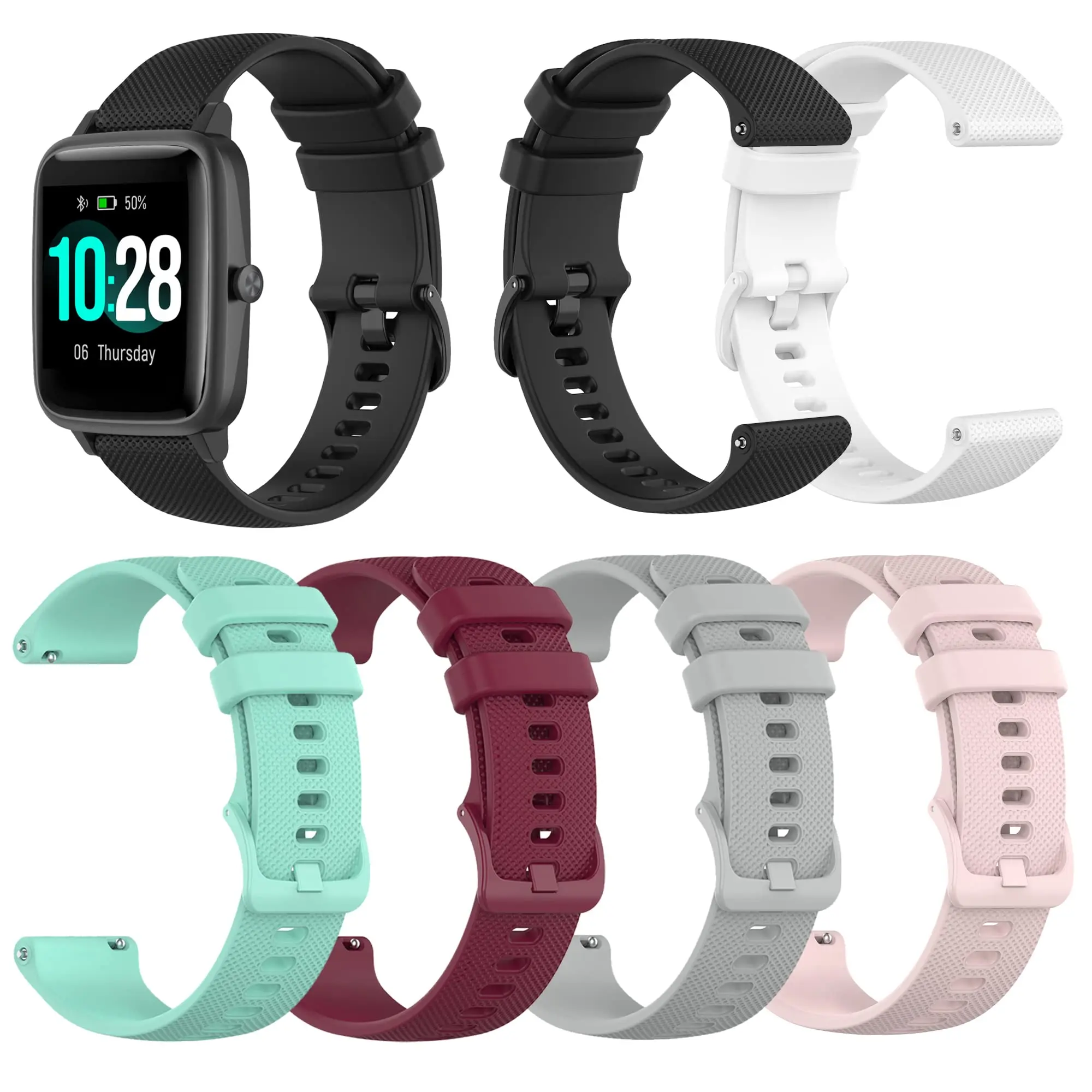 Soft Silicone Strap For AGPTEK LW11 Smartwatch Band Quick Release Belt For AGPTEK LW31 Correa 20MM 22MM Wristband