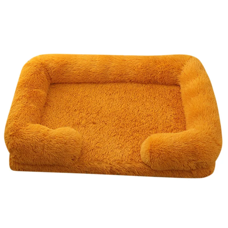 Dog Bed Dog Plush Pet Bed Winter Thickened Pad Dog Sleeping Bed Sofa Removable Pad Dog Small Large Dog square kennel image 3
