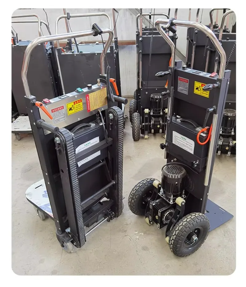 2025 China Stair Climbing Trolley Power Stair Climbing 200kg 300kg 400kg Load Electric Stair Climbing Trolley