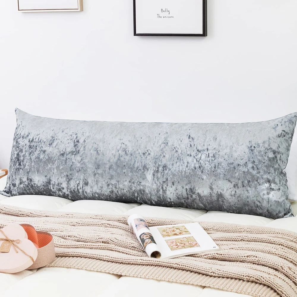 

Customized Size Snowflake Plush 50X137cm Cushion Cover Comfortable Equal Body Sleep Long Pillowcase Household Items