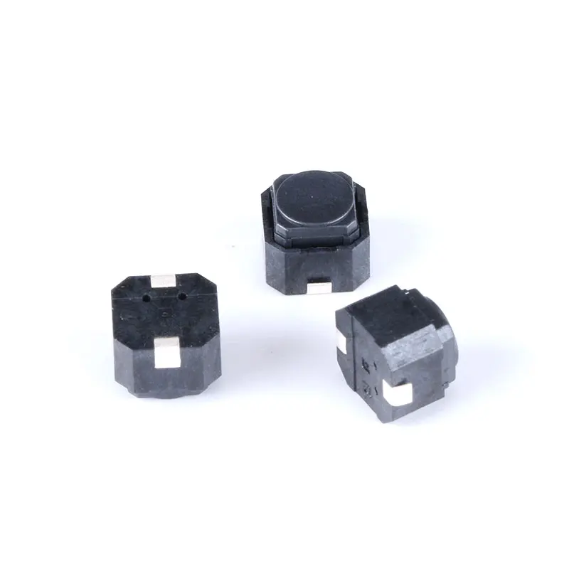 10pcs Mini Push Button 6*6*5MM Silent Push Button Switch ON OFF Silent Small Light Black Patch Touch Power Switch 2PIN