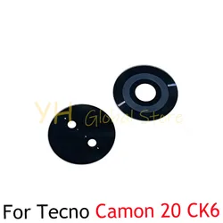 1Set For Tecno Camon 20 CK6n CK6 / 20 Pro CK7n CK7 / 20 Pro 5G CK8n CK8 Back Rear Camera Lens Glass Cover With Adhesive Sticker