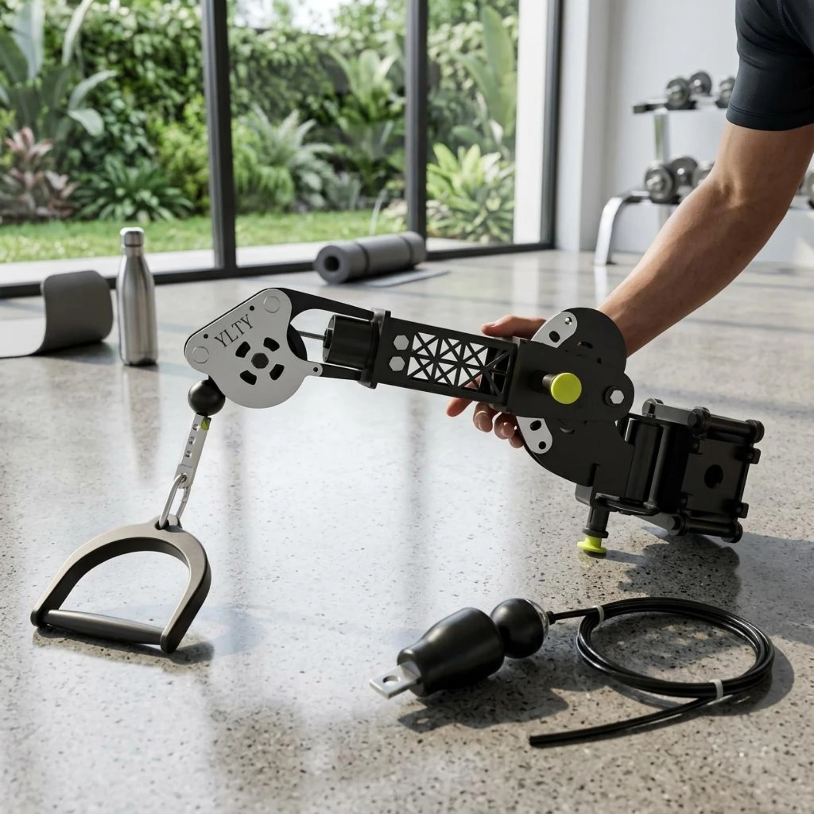 Picture 3: Aluminum Alloy Arm Bracket Lightweight Articulated Arm Fitness Accessory Stable Locking Design for Workout