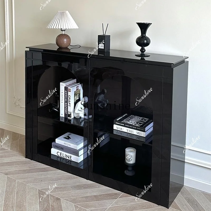 

Acrylic light luxury dining side cabinet, living room entrance entrance table wine cabinet FT