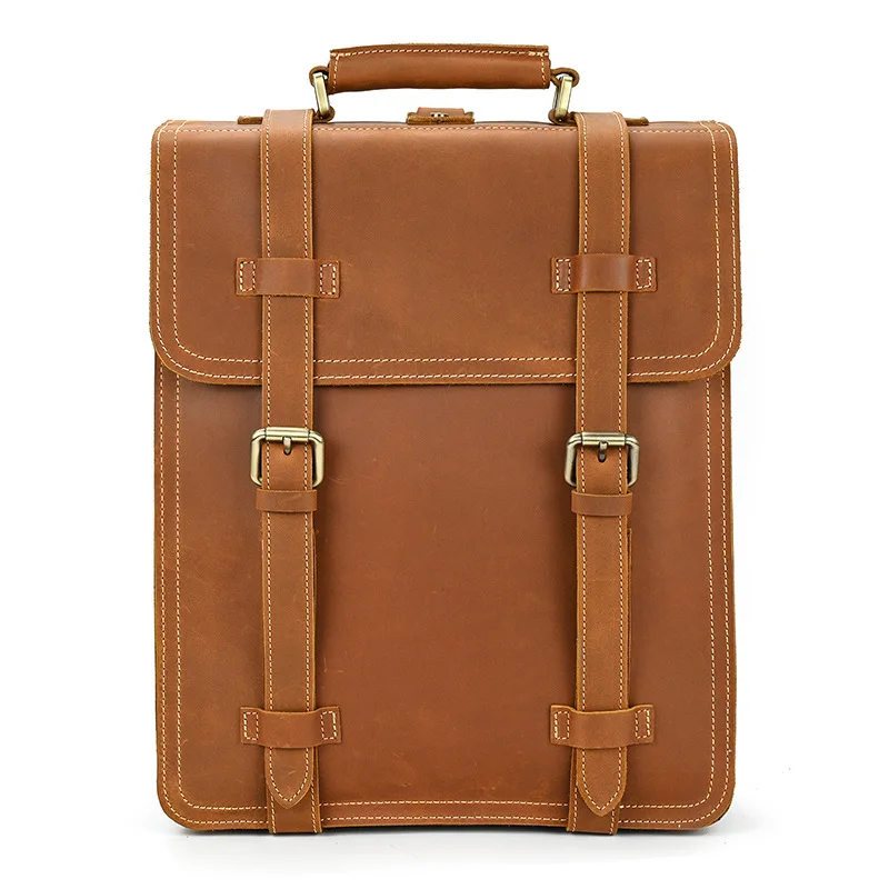 حقائب ظهر للكمبيوتر المحمول للرجال حقائب ظهر للمدرسة والكلية والترفيهية للأعمال حقائب جلدية كلاسيكية Mochila E Mochila MHSJB