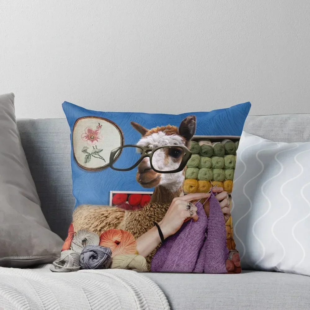 

Llama Tried Throw Pillow autumn decoration Sofa Decorative Covers pillow pillowcase Sitting Cushion pillow