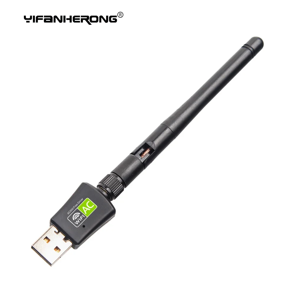 Двухдиапазонный 5 ГГц 2,4 ГГц 600 Мбит/с USB беспроводные сетевые карты Wi-Fi адаптер для настольного компьютера/ноутбука/ПК бесплатный драйвер