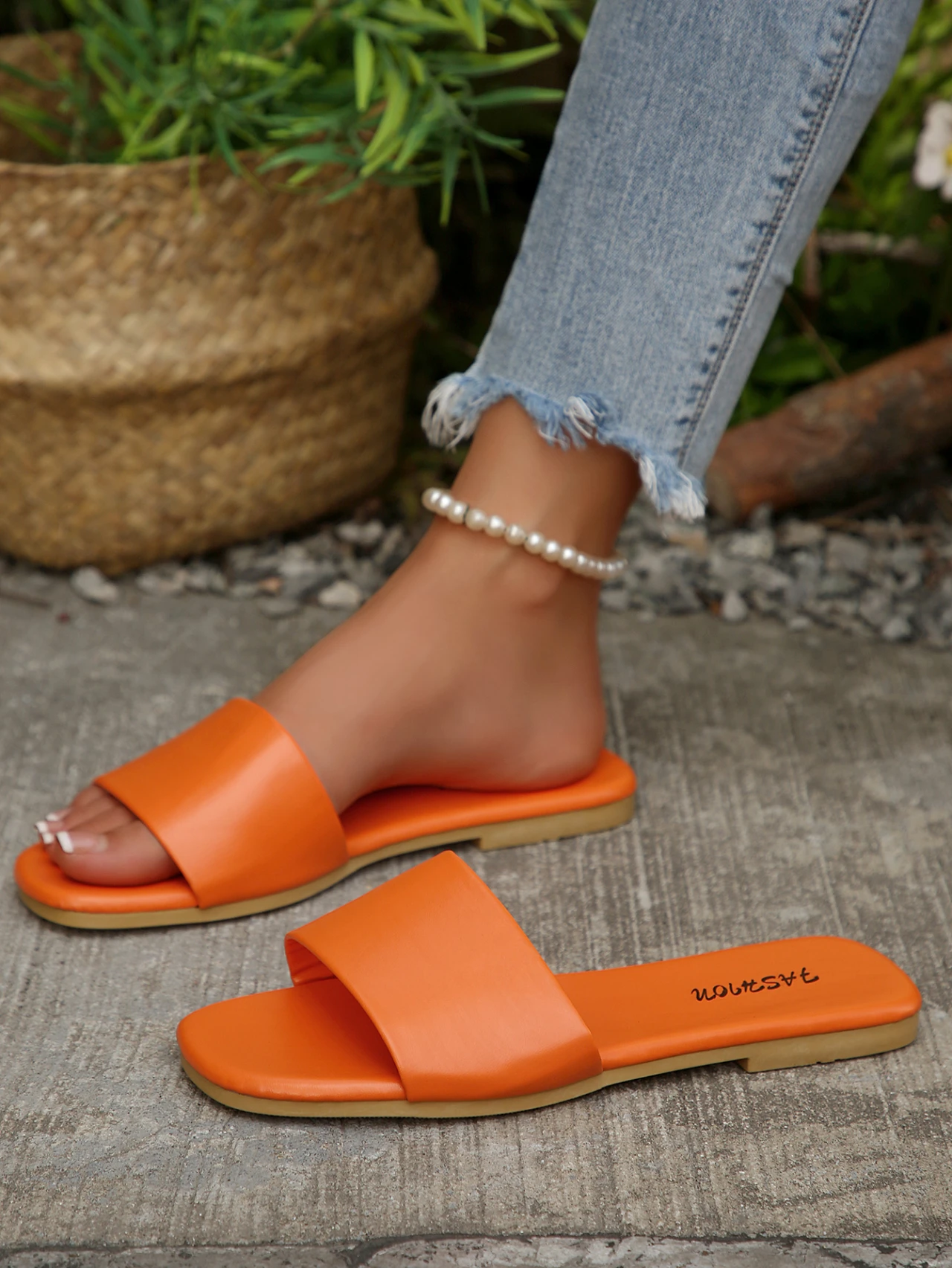 Neue Langlebige Sonnenblumen-Mode für Frauen Sommer Outdoor Studenten Koreanischer Stil Künstliche PU-Obermaterial Strand-Sandalen – Detail 11