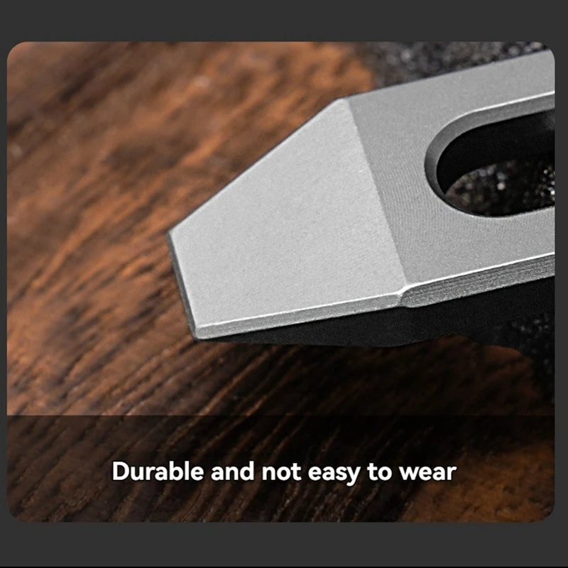 Titanium Alloy Hexagon Wrench Mini Pry Bar Bottle Opener Keychain Tool Combination Outdoor Camp Hike Gear-ABLL view 5