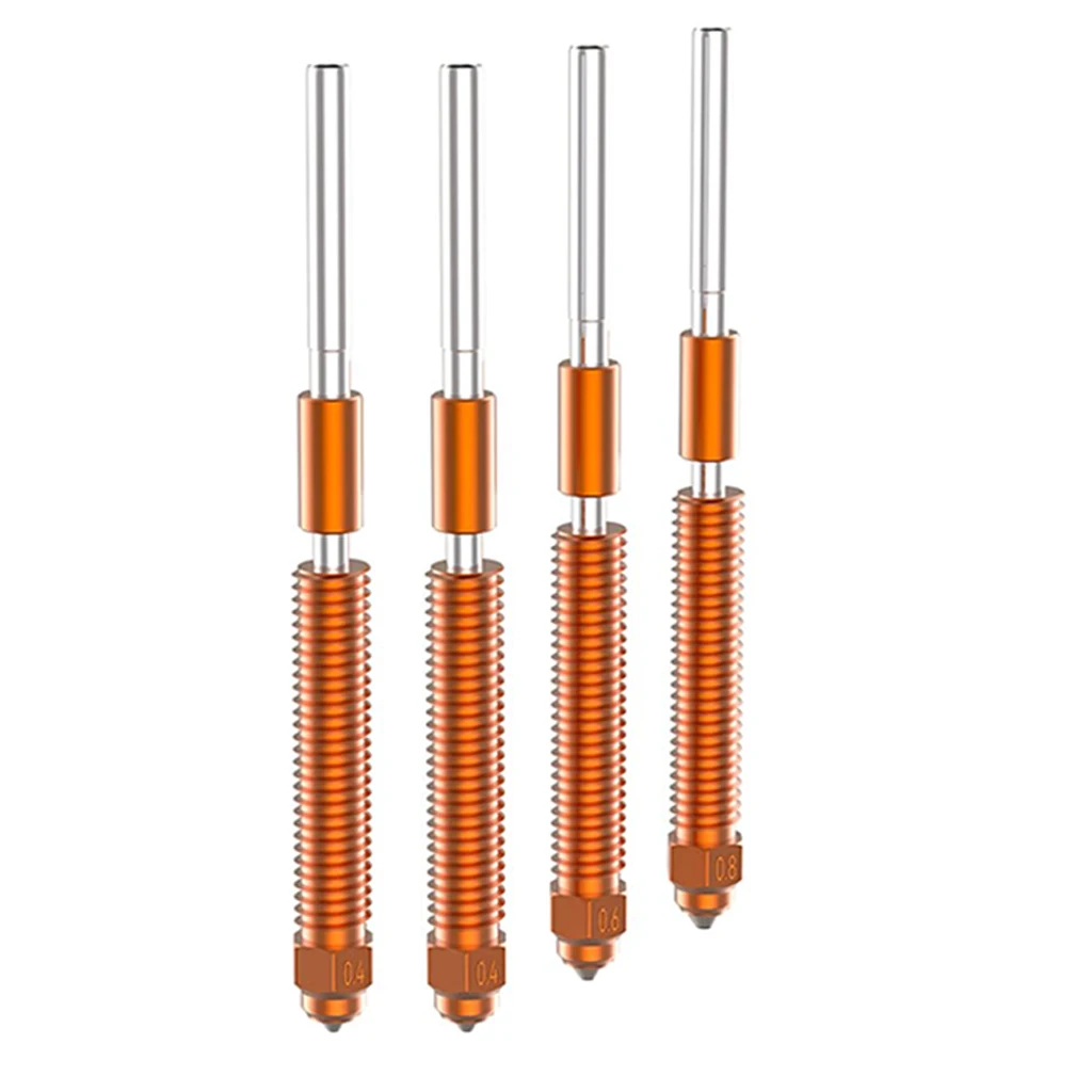 1 Stück Creality K2/K2 Pro/K2 Plus Düsen-Set mit 5 Stück Reinigungsnadeln, Düsen aus Kupferlegierung und gehärtetem Stahl für 3D-Drucker – Detail 6