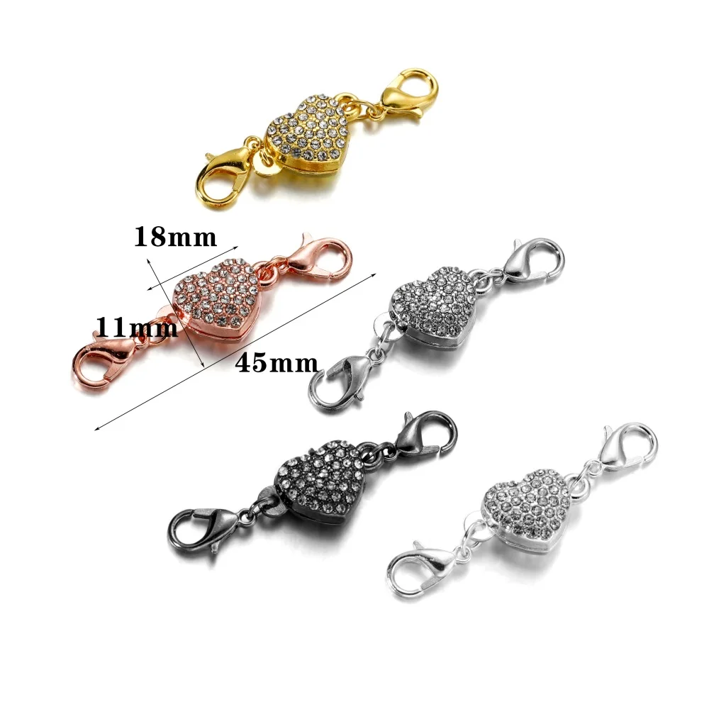 Juego de 3-5 cierres magnéticos redondos para pulsera, fabricación de collares, sujetadores, hebilla, conector de joyería, accesorios y suministros