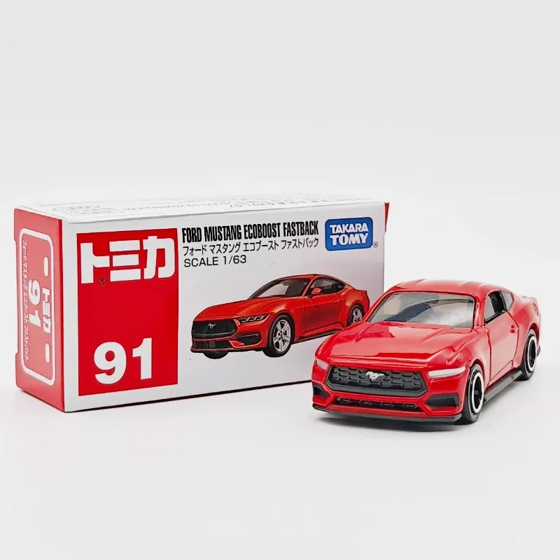 TAKARA TOMY Tomica No 91 Ford Mustang Diecast Alloy Car Model Toy Collectible Ornament Gift For Boys Mini Car Toy