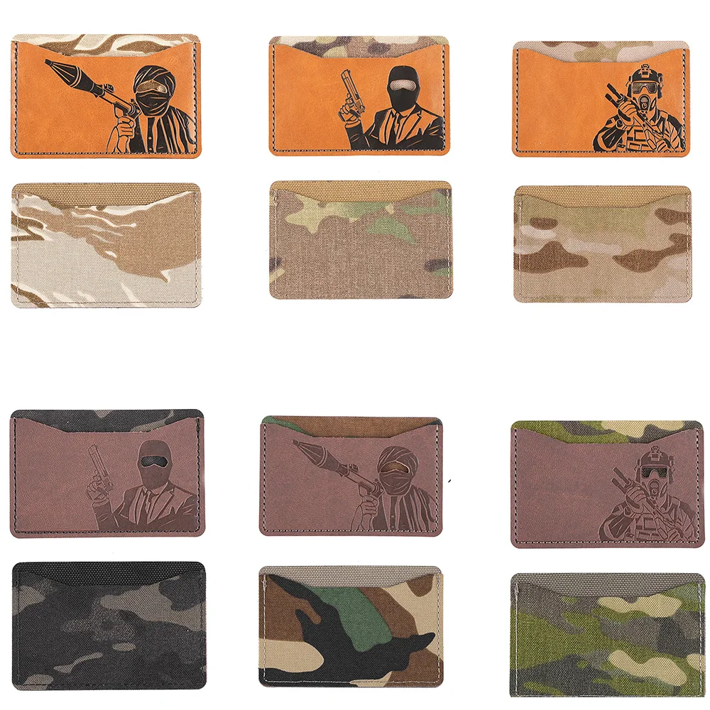 

Тактическая спортивная сумка для удостоверения личности персонала из искусственной кожи на открытом воздухе, персонализированный держатель для удостоверений личности