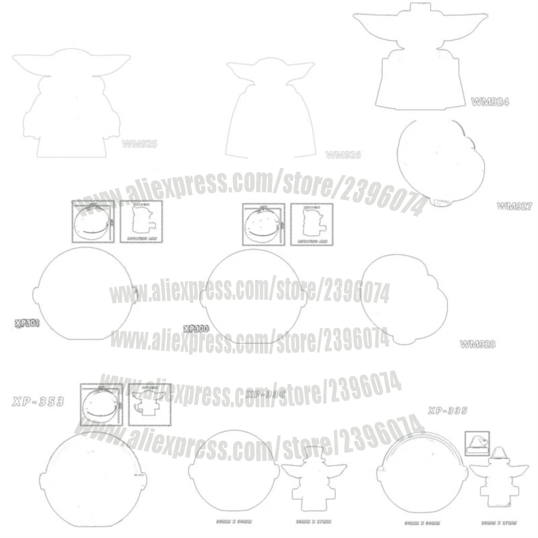 Фигурки WM, строительные блоки из фильмов, кирпичи XP300 XP301 XP335 XP336 XP353, лучший подарок для мальчиков и девочек, игрушки на день рождения и праздники