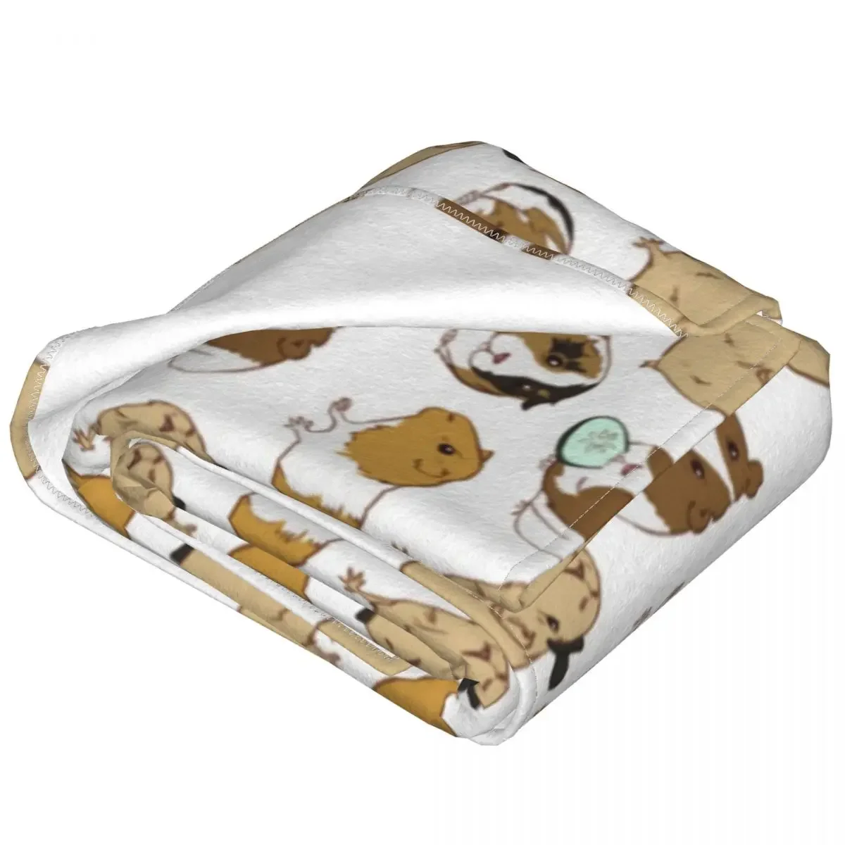Guinea Pigs Super Warm Blankets Animal Nature Picnic Throw Blanket Spring Pattern Flannel Bedspread Sofa Bed Cover