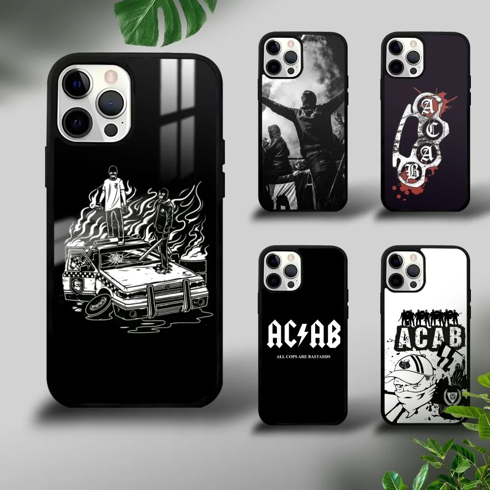 

A-Acab Ultras Phone Case For iPhone 16 15 14 13 12 11 Pro Xs Max Mini Plus Celulares Hard Funda