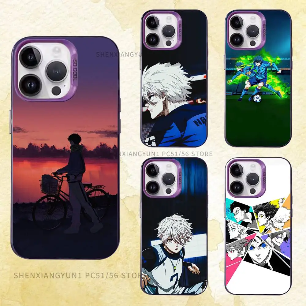 

B-Blue Lock Case iPhone 17 16e 16 15 14 13 12 11 Pro Max X XR XS MAX 8,7 Air Plus Back Cover