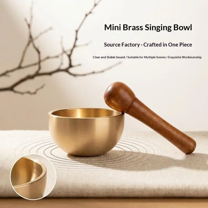 Handcrafted Mini Copper Chant Bowl Healing Sound Bowl for Yoga Meditation Chakra Balancing