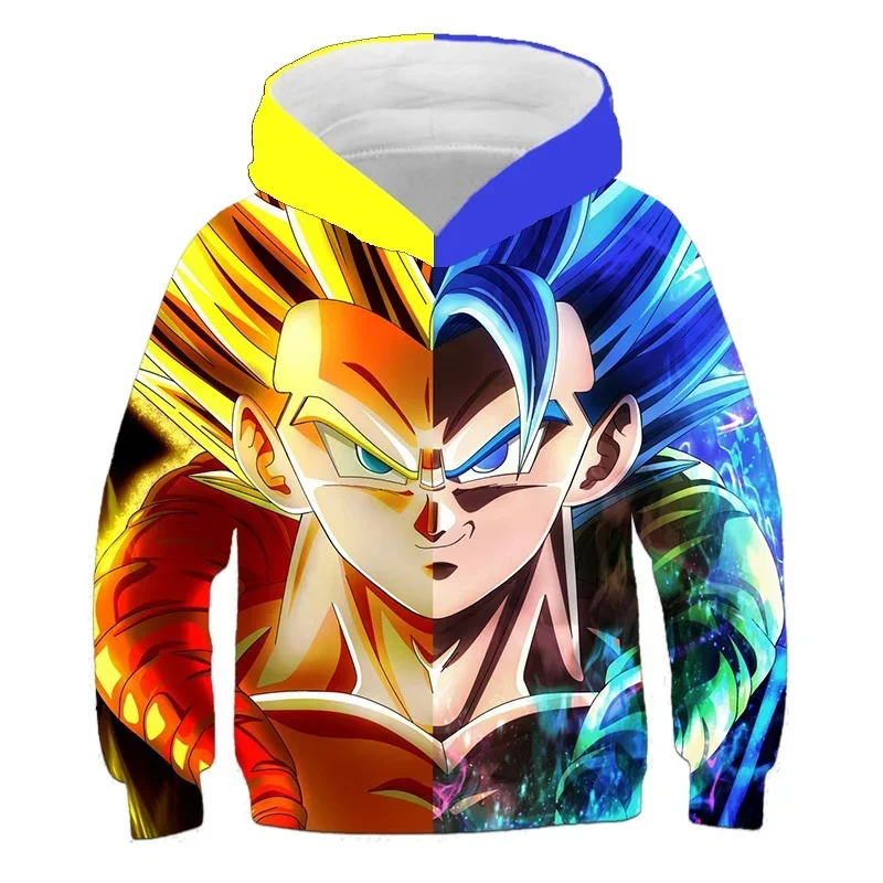 3D Printing Fashion Dragon Ball Z Hoodie for Kids Boys and Girls Sweatshirt Loose Long Sleeve Spring Autumn Goku Veget Pullover