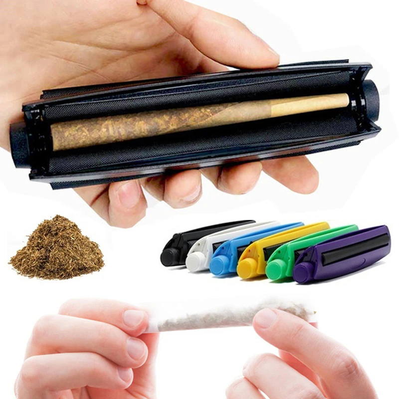 

110mm 78mm Cigarette Rolling Machine with Sealing Moisture-proof Tube Manual Tobacco Roller Maker Tool Smoking Accessories