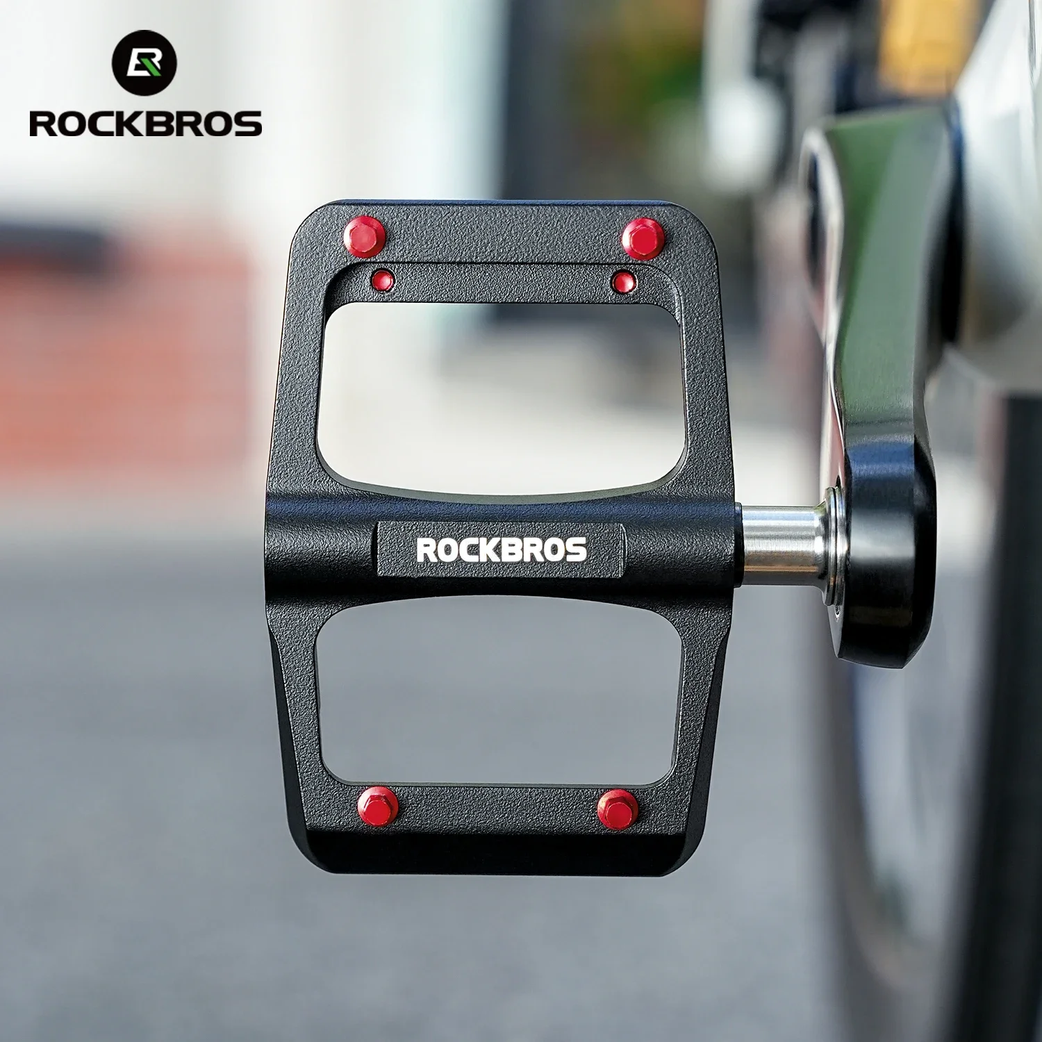 

ROCKBROS Bicycle Pedals Left/right Lightweight Pedal 3 Bearings Road Bike Pedal Widened Magnesium Alloy Pedal Ultralight 171G