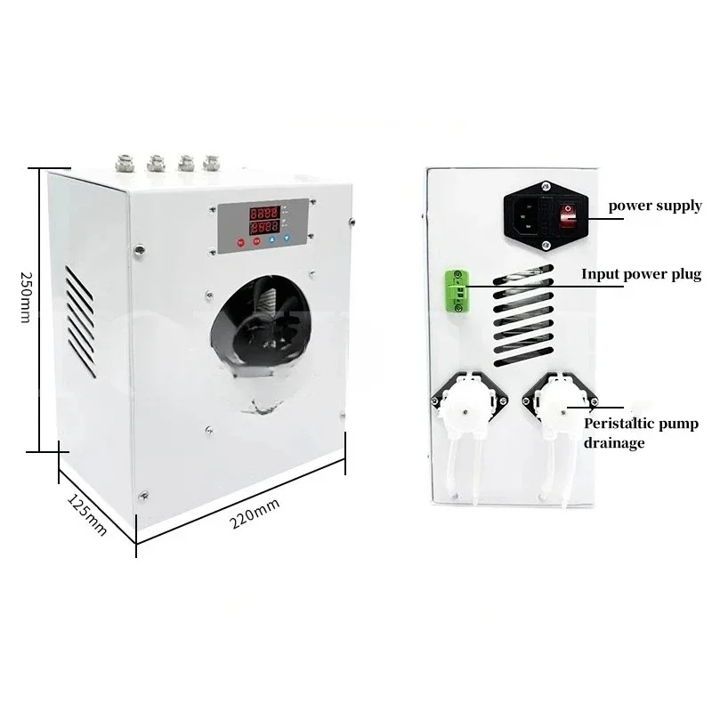 

Electronic Condenser Air Cooling Equipment Industrial Condenser High Temperature Flue Gas Dual Channel Radiator 220V