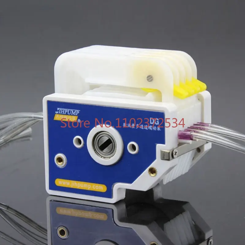 

JIHPUMP DG High Quality Micro Small Peristaltic Pump Mmulti Channel Head Dual Heads Multiple Lanes 2 4 8 Liquid Dispensing