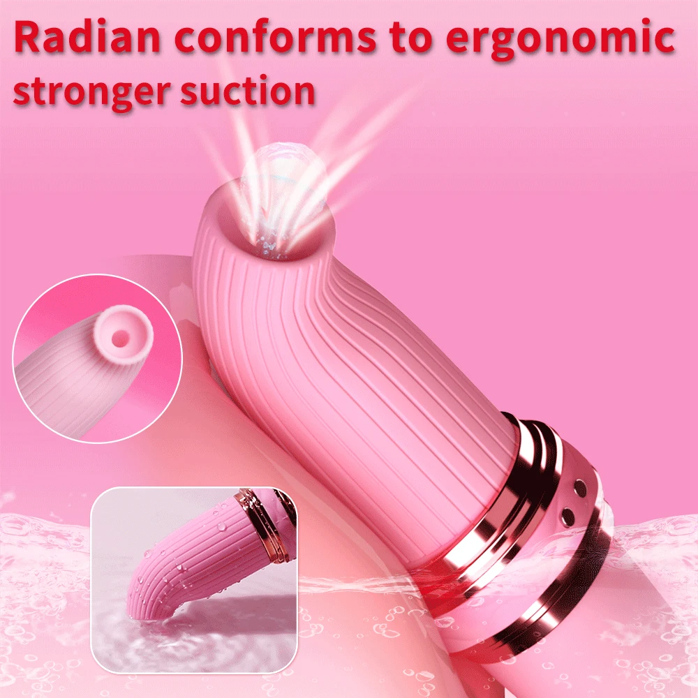 Waterproof Sucking Vibrator for Women - Silicone Thrusting Masturbator Dildo with Clitoral Stimulation for Female & Couples Play