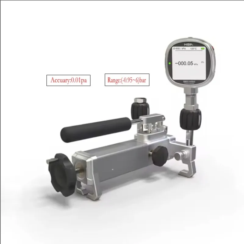 

60Bar Pneumatic Pressure Calibrator Calibration Manual Pump HSIN613 Manual Vacuum High Pressure Test Comparator Comparison Pump