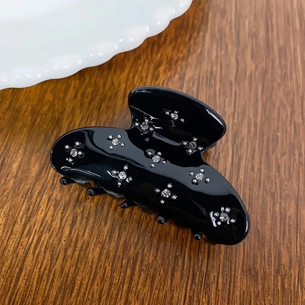 

Rhinestone Transparent Acetate Hair Claw Hair Clip Butterfly Acetic Acid Shark Clip Shark Clip Hairpin Rhinestone Hair Claw
