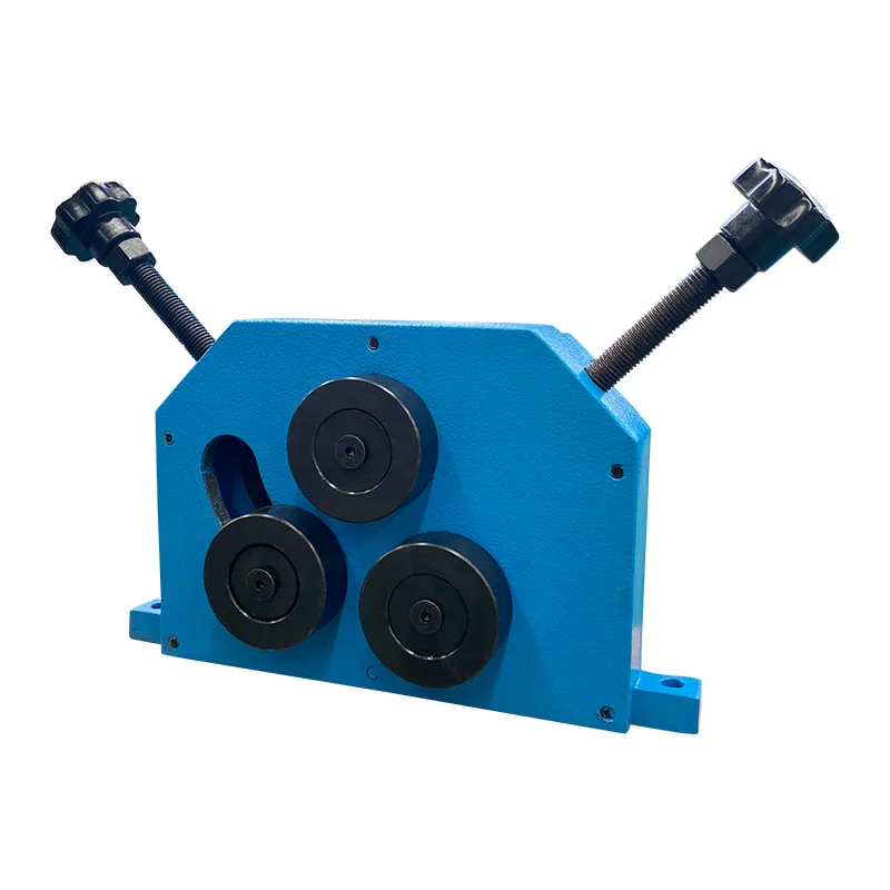 Bender manual small metal bending machine pr-5 three-roller drive compact and portable for steel copper aluminum