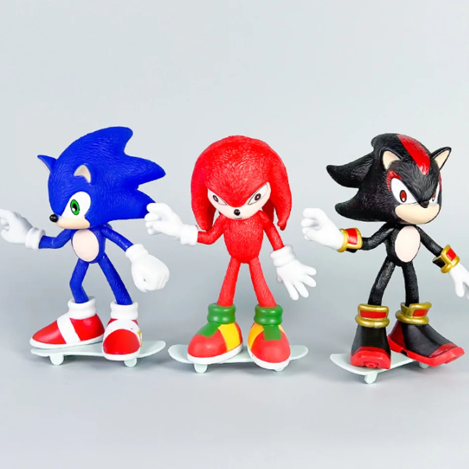 인기 판매 게임 캐릭터 슈퍼 소닉 마우스 플라잉 마우스 PVC 피규어 샤타너 크루즈 애니메이션 인형 트렌디 장난감 책상 장식 선물
