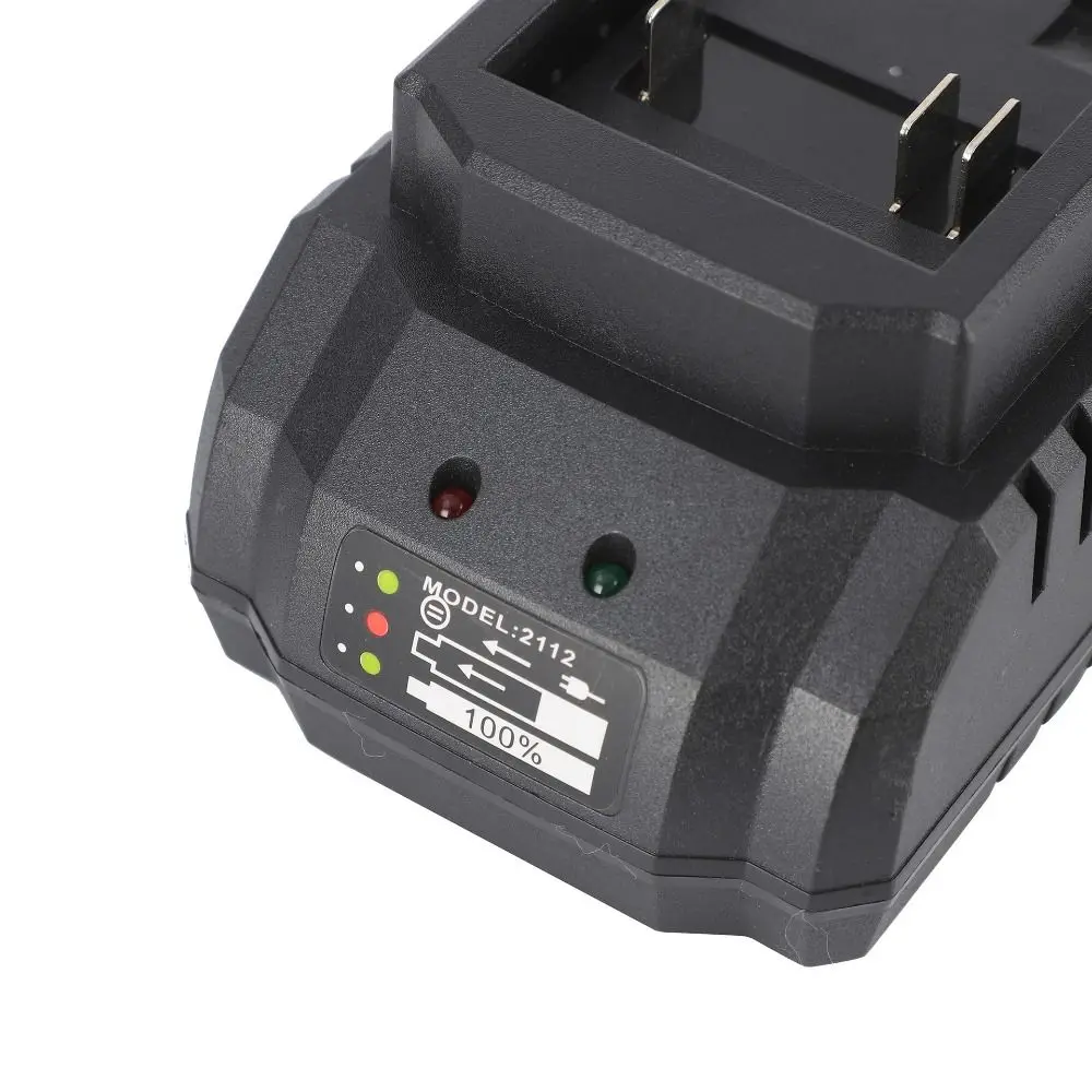 21V Lithium Battery Charger Indicator Lights Ventilated Housing Battery Charger Dock Plastic Corded Charging