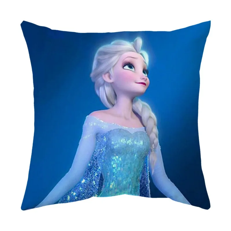Nueva funda de almohada Frozen de dibujos animados y Anime, funda de almohada estampada de dibujos animados y Anime, cojín de apoyo Lumbar para oficina