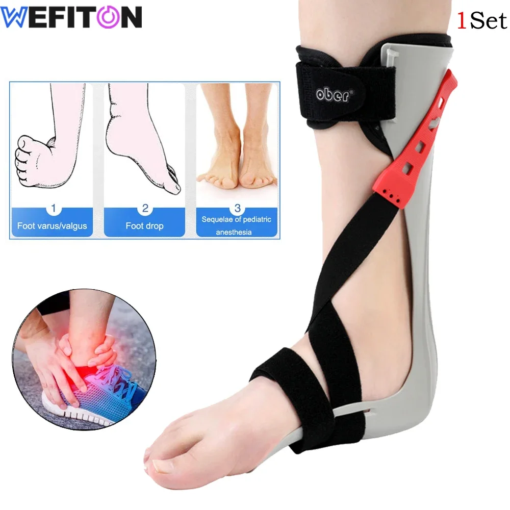 1Set Drop Foot Braces - AFO Foot Drop Braces for Nerve Injury,Foot Position,Relieve Pressure,Ankle & Drop Foot Orthosis - Unisex