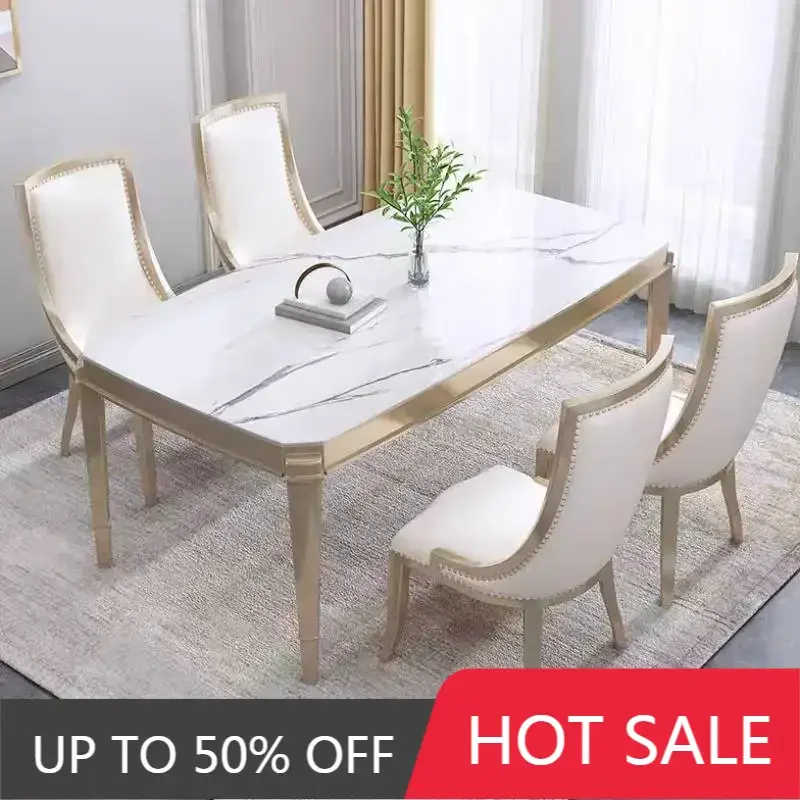 Italian Items Dining Tables Decorations Minimalist Expandable Nordic Dining Tables Set Modern Mesas Comedor Furniture For Home
