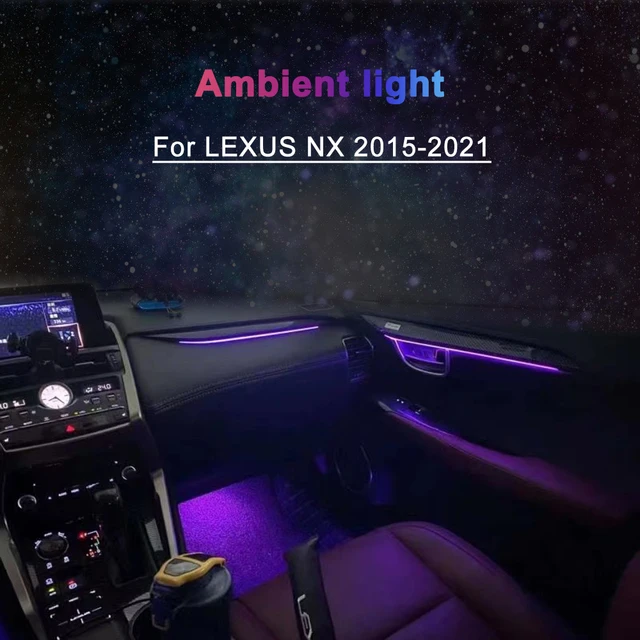 インテリアカーアンビエントライト,lexus nx 2015-2021用,ドアハンドル用,ムードランプ - AliExpress