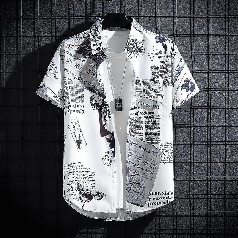 Grafische Grappige Shirts En Blouses Voor Mannen Man Tops Gedrukt Hip Hop Kleurrijke Korte Mouwen Kleding Nieuwe In Cool Hoge kwaliteit Xxl S