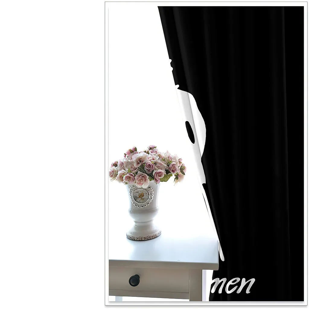 2Panel men Curtains blackout Curtains for Kids Girls Bedroom Window Floor-to-ceiling Window Blinds Grommet Top