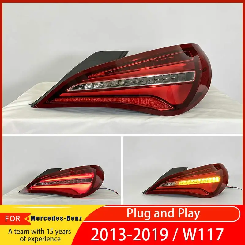 Suitable for Mercedes Benz CLA W117 C117 2014-2019 car taillight assembly upgrade, plug and play high-quality LED taillights