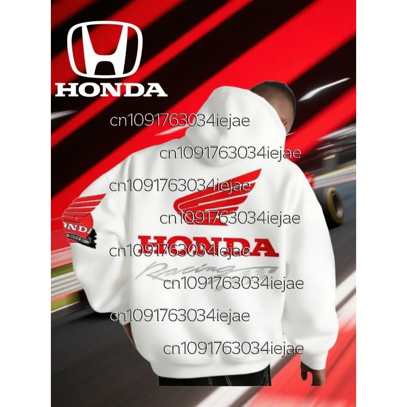 

Motorcycle Enthusiast Hoodie Men Women Autumn/Winter Long Sleeved Pullover Motorcycle Honda Printed Sports And Leisure Hoodie