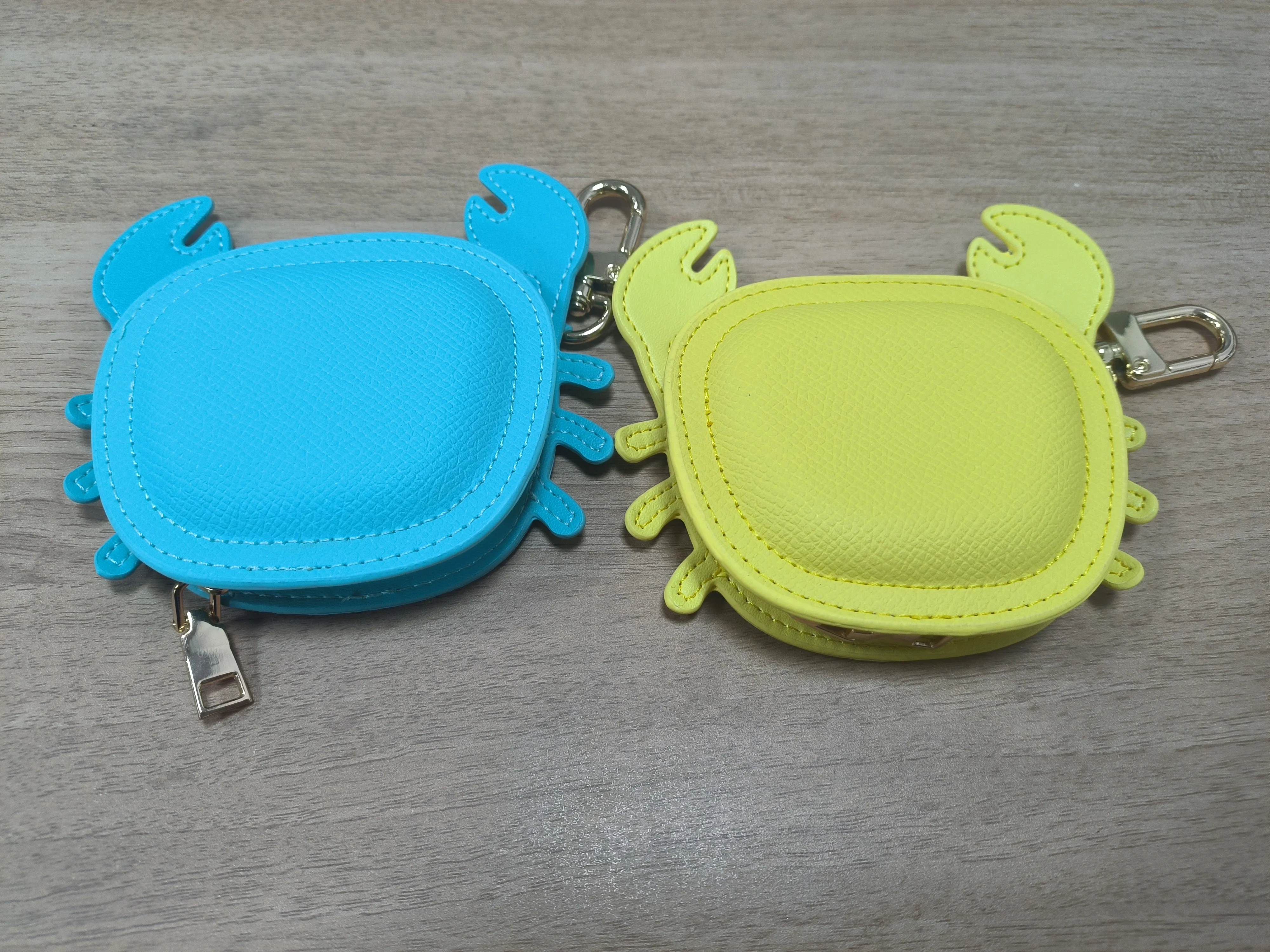 Krabben-Geldbörse, Mikrofaser-Leder, Mini-Geldbörse, Make-up-Kopfhörer-Aufbewahrungstasche, Schultasche zum Aufhängen, Anhänger, Handtasche, Charm-Zubehör – Detail 6