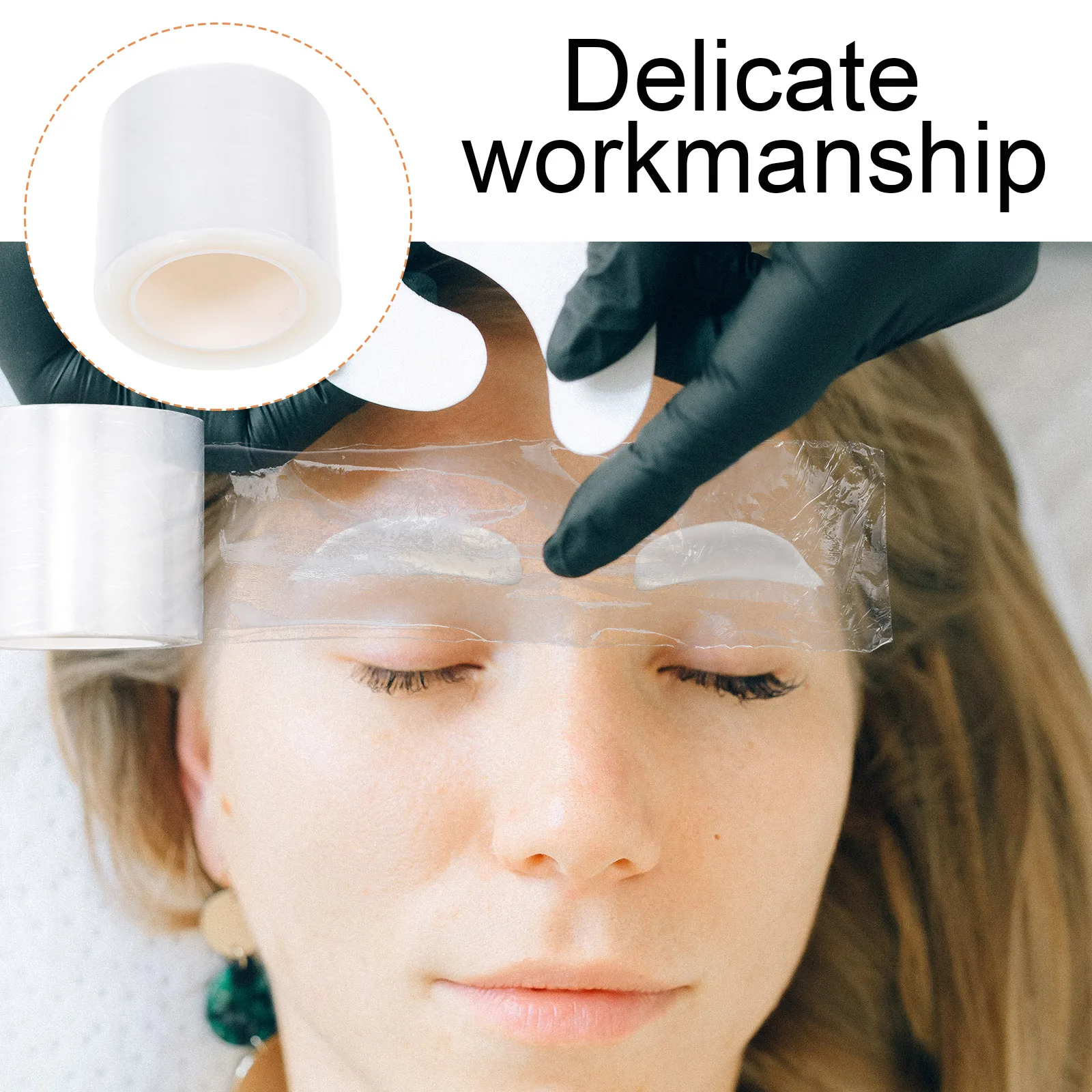 

3Pcs Lip Film for Semi- Transparent Adhesive Wrap Lightweight Easy to Use Beauty Salon DIY Care Tool