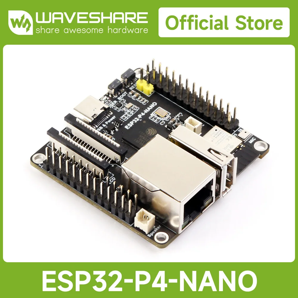 لوحة تطوير Waveshare ESP32-P4-NANO، تعتمد على شريحة ESP32-P4 مع ثنائي النواة وأفراد النواة، تدعم Wi-Fi 6